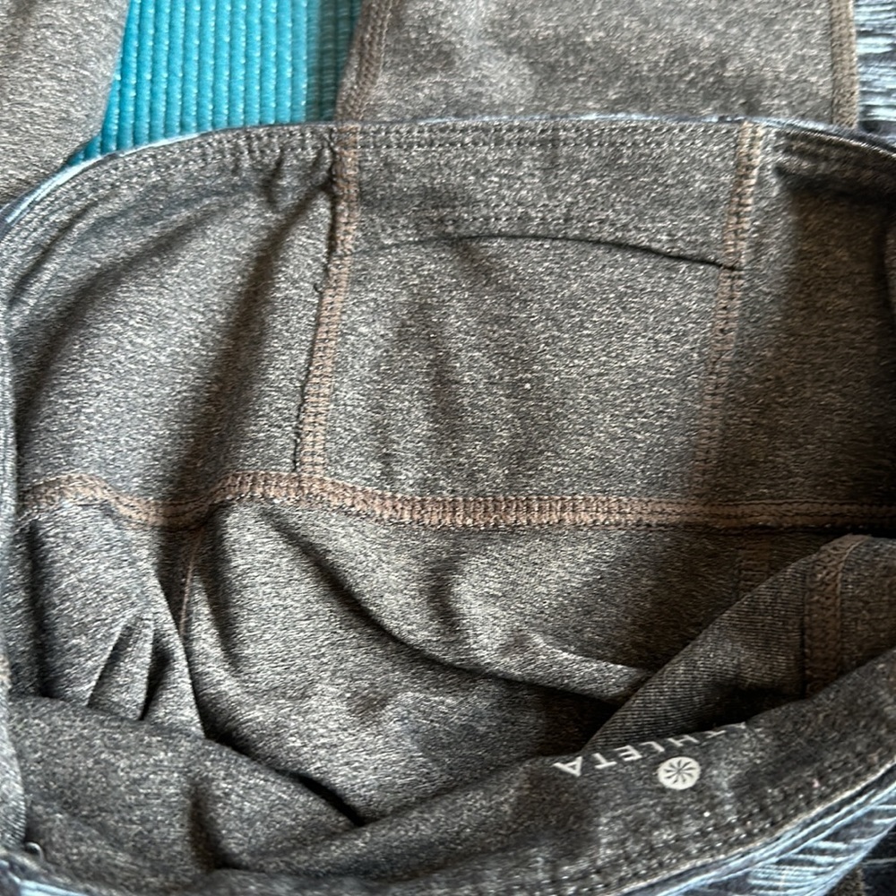 Athleta Splits Revelation Cropped Capri Leggings Gray Blue XS - Picture 13 of 13
